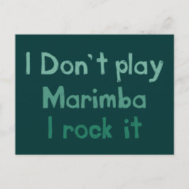 Tarjeta postal Marimba Rock It