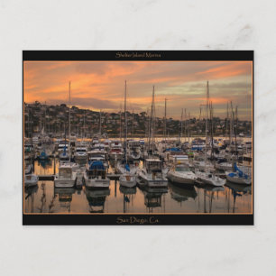 Tarjeta postal Marina de San Diego California