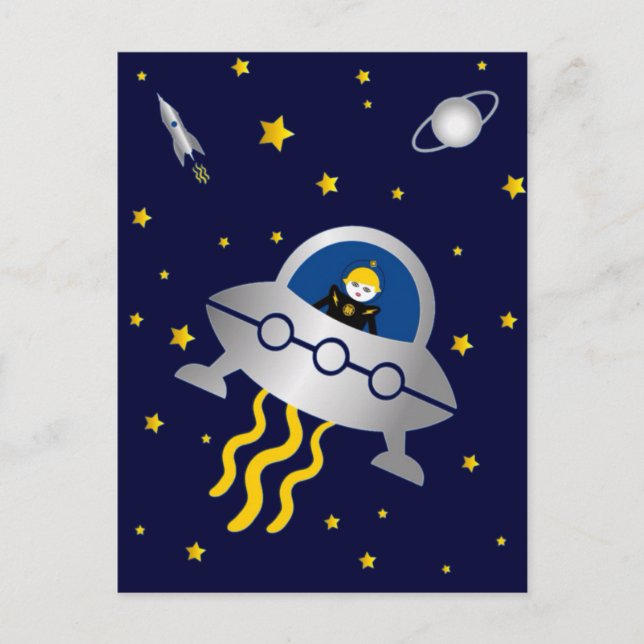 Tarjeta postal Martzkins In Outer Space © 2012 M.  (Anverso)