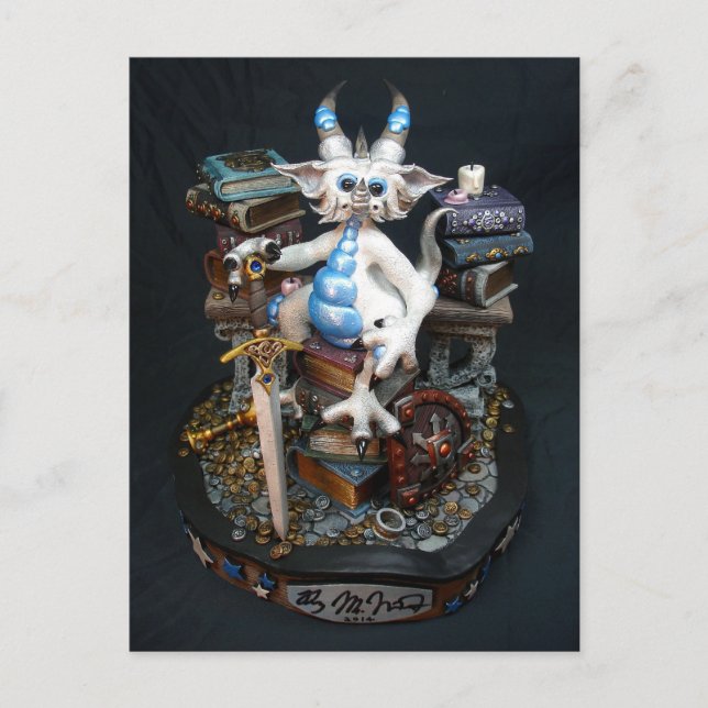 Tarjeta postal MD White Dragon (Anverso)