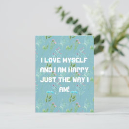 Tarjeta postal 'Me amo a mí mismo'