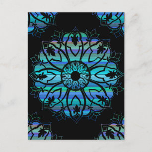 Tarjeta postal media noche del panel de validación