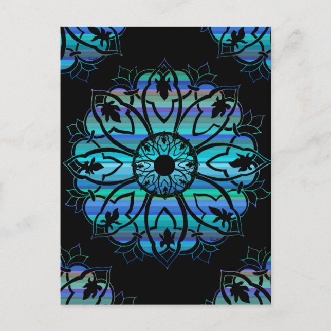 Tarjeta postal media noche del panel de validación (Anverso)