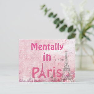 Tarjeta Postal Mentalmente En París