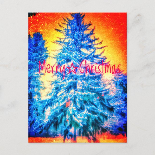TARJETA POSTAL MERRY CHRISTMAS SPRUCE BRIGHT2 (Anverso)