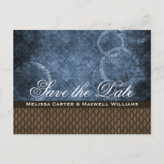 Tarjeta postal Metal Gear Save the Date, azul
