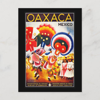 Tarjeta Postal México Saludos Vintage
