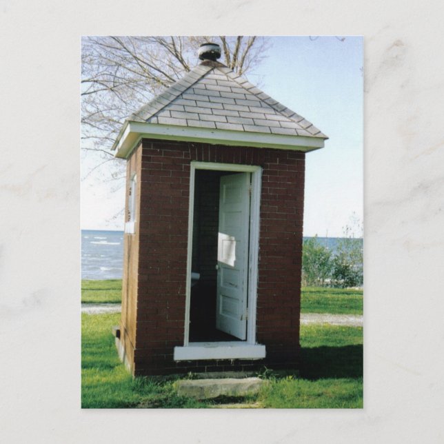 Tarjeta postal Michigan Outhouse (Anverso)