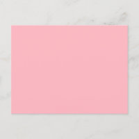 Tarjeta Postal Minimalista Rosa Suave