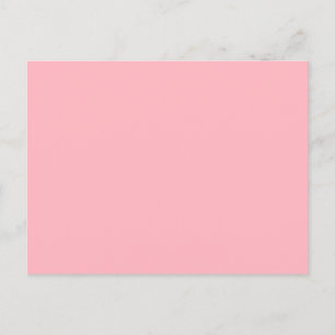 Tarjeta Postal Minimalista Rosa Suave