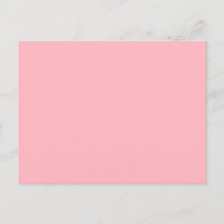 Tarjeta Postal Minimalista Rosa Suave