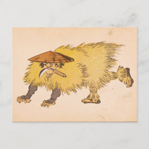 Tarjeta postal - Minowaraji yokai del ukiyo-e japo
