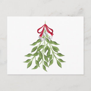 Tarjeta postal Mistletoe Holiday