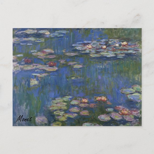 TARJETA POSTAL MONET Water Lilies 1916 (Anverso)