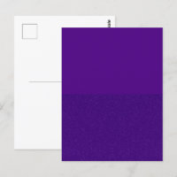 Tarjeta Postal Morada con Parte Superior Mate Pers