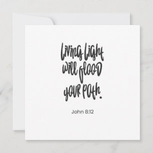 Tarjeta postal motivacional de cita cristiana de v
