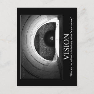 Tarjeta postal motivacional - VISIÓN