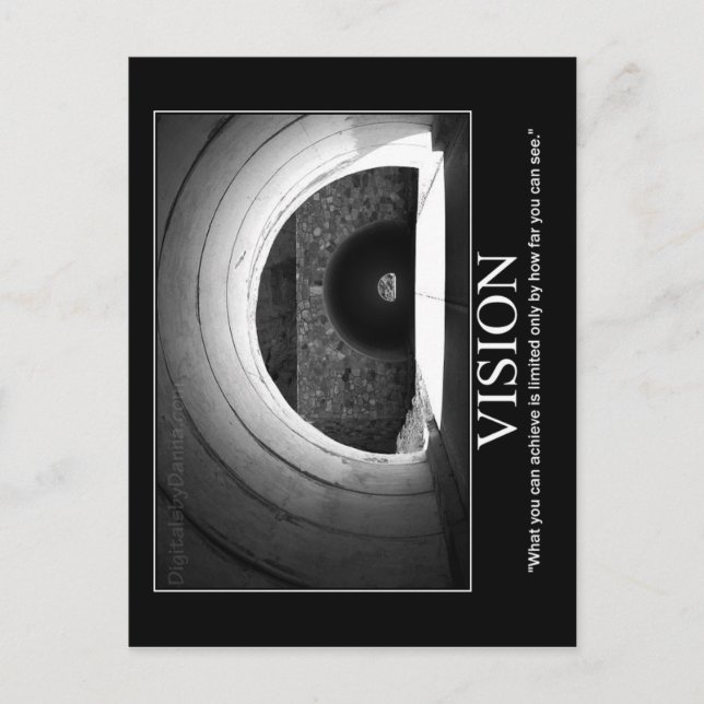 Tarjeta postal motivacional - VISIÓN