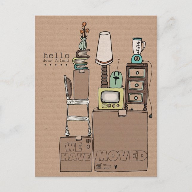 tarjeta postal móvil personalizable (Anverso)