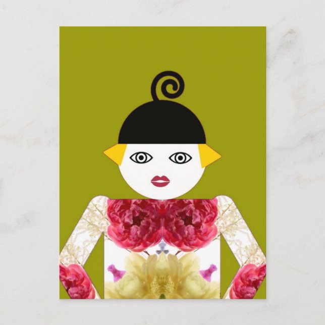 Tarjeta postal Ms. Martzkin Blooming © 2012 M. Mar (Anverso)
