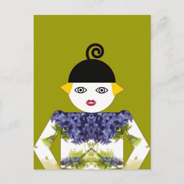 Tarjeta postal Ms. Martzkin Blooming © 2012 M. Mar (Anverso)