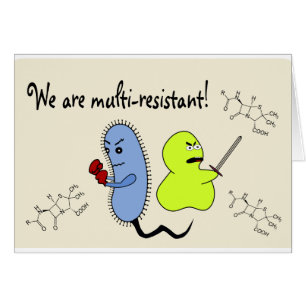 Tarjeta postal Multiresistente germen