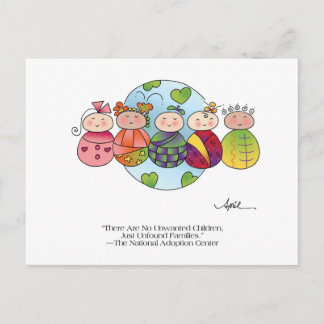 Tarjeta postal mundial para niños de abril McCallu