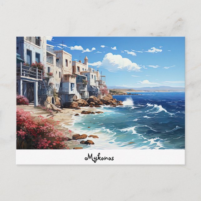 Tarjeta postal Mykonos (Anverso)