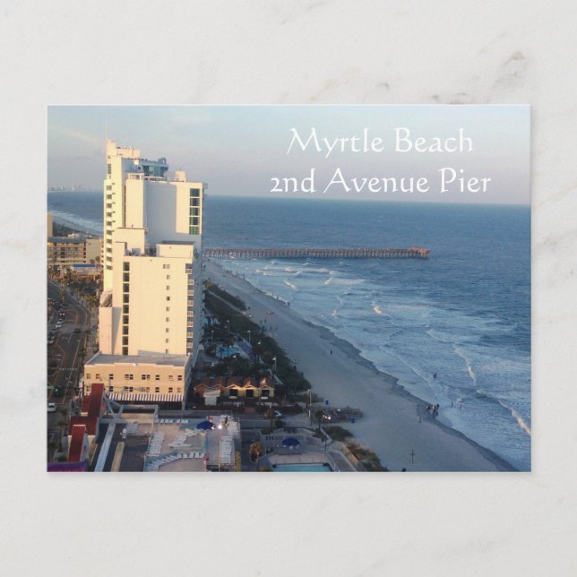Tarjeta postal Myrtle Beach 2Avenue Pier (Anverso)