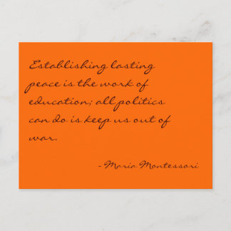 Tarjeta postal Nº 3 de Maria Montessori