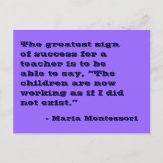 Tarjeta postal Nº 5 de Maria Montessori