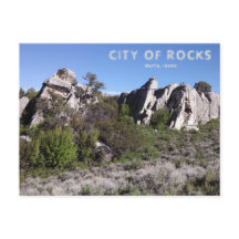 Tarjeta postal nacional de la ciudad de las rocas