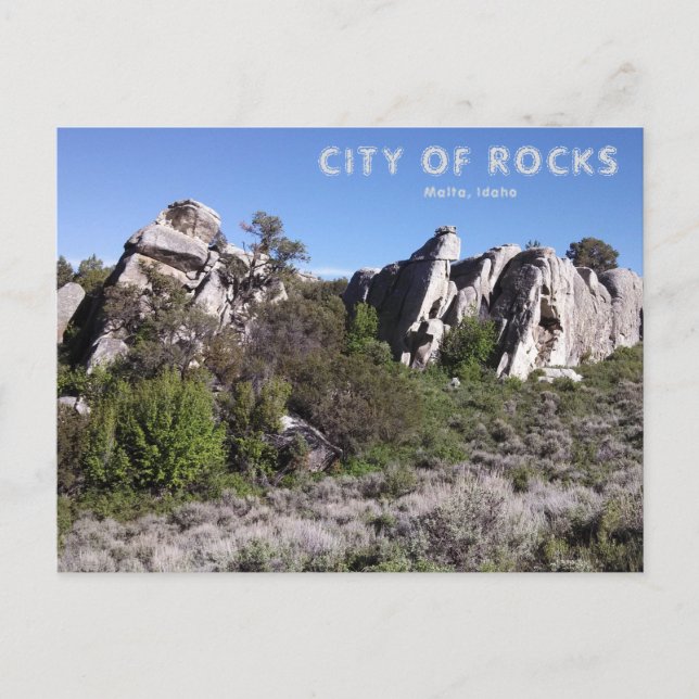 Tarjeta postal nacional de la ciudad de las rocas (Anverso)