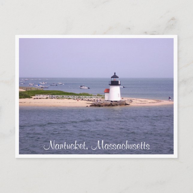 Tarjeta postal Nantucket Mass Brandt Point Lightho (Anverso)