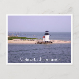 Tarjeta postal Nantucket Mass Brandt Point Lightho