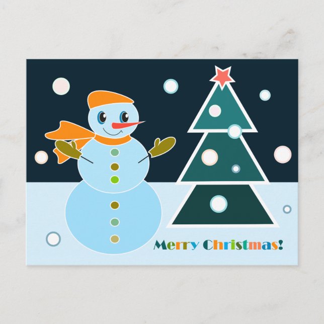 Tarjeta postal navideña (Anverso)