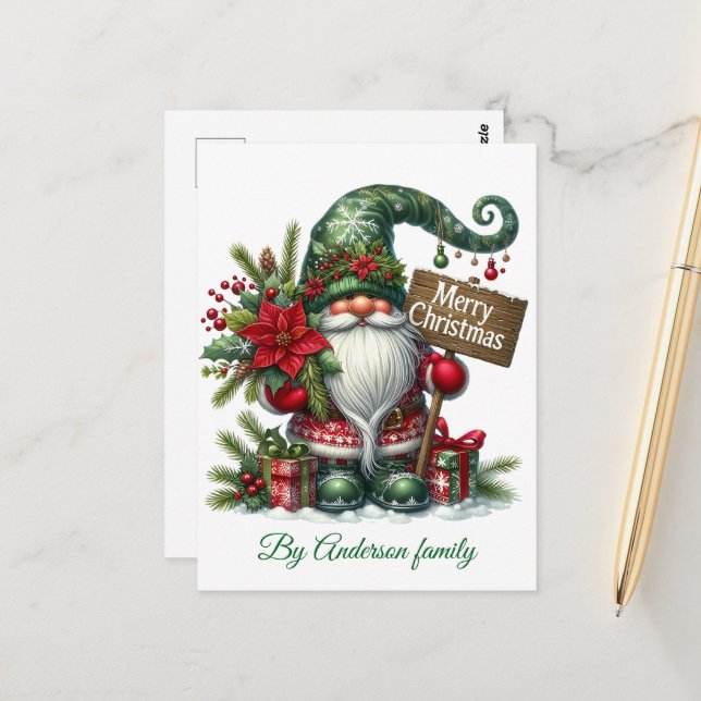 Tarjeta postal navideña (Anverso/Reverso In Situ)