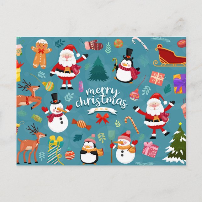 Tarjeta postal navideña (Anverso)