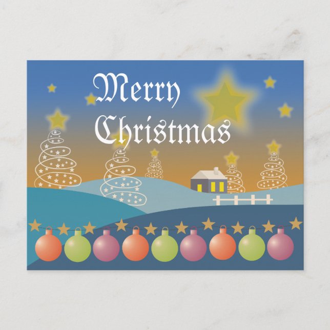 Tarjeta postal navideña (Anverso)