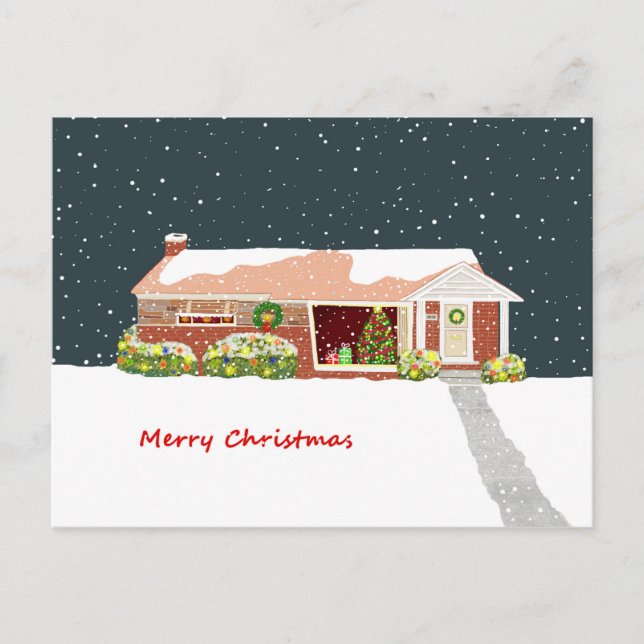 Tarjeta postal navideña (Anverso)