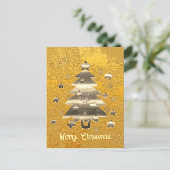 Tarjeta postal navideña (Anverso de pie)