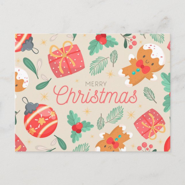 Tarjeta postal navideña (Anverso)