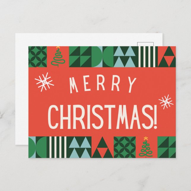 Tarjeta postal navideña (Anverso / Reverso)