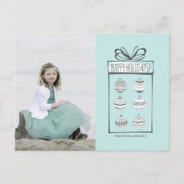 Tarjeta postal navideña de fotos navideñas