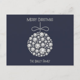 Tarjeta postal navideña Diamond