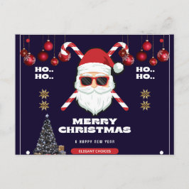 Tarjeta postal navideña - Un saludo de vacaciones 