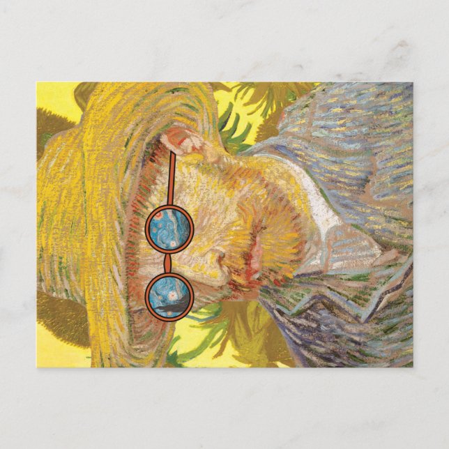 Tarjeta postal navideña Vincent Van Gogh (Anverso)