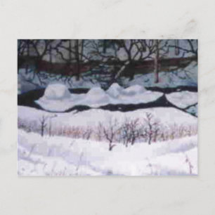 Tarjeta postal "Nieve sobre el sabio"