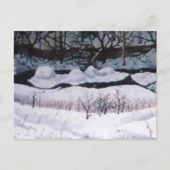 Tarjeta postal "Nieve sobre el sabio" (Anverso)