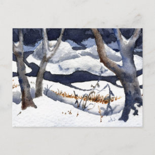 Tarjeta postal "Nieve sobre el sabio"